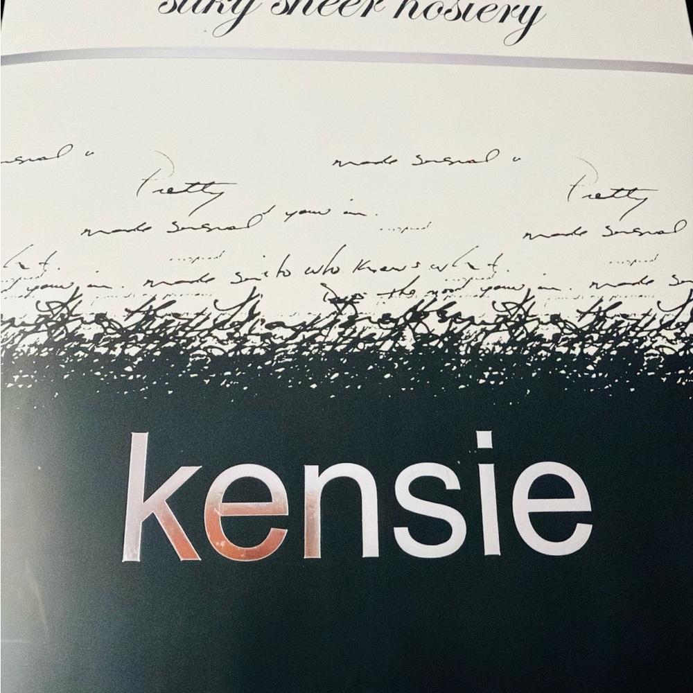 TALL E/F Kensie Black Sheer Hosiery Control top
$10 per pair 2 available